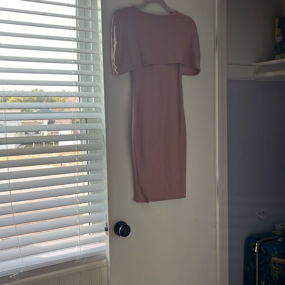 Dark soft, pink dress